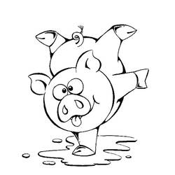 Раскраска: свинья (Животные) #3627 - Раскраски для печати