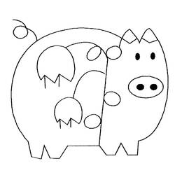 Раскраска: свинья (Животные) #3668 - Бесплатные раскраски для печати