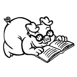 Раскраска: свинья (Животные) #3697 - Бесплатные раскраски для печати