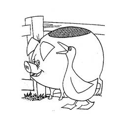 Раскраска: свинья (Животные) #3711 - Бесплатные раскраски для печати