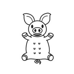 Раскраска: свинья (Животные) #3712 - Бесплатные раскраски для печати