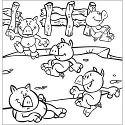 Раскраска: свинья (Животные) #3740 - Бесплатные раскраски для печати