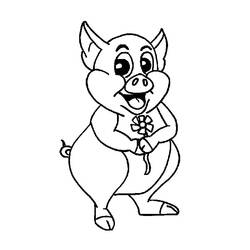 Раскраска: свинья (Животные) #3748 - Бесплатные раскраски для печати