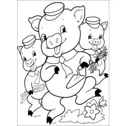 Раскраска: свинья (Животные) #3782 - Бесплатные раскраски для печати