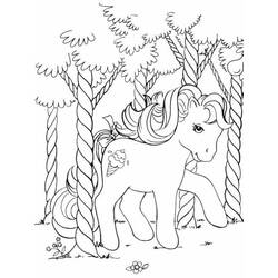 Раскраска: пони (Животные) #17828 - Бесплатные раскраски для печати