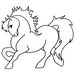Раскраска: пони (Животные) #17855 - Бесплатные раскраски для печати