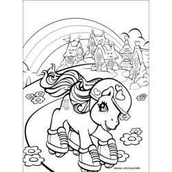 Раскраска: пони (Животные) #17864 - Бесплатные раскраски для печати