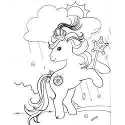 Раскраска: пони (Животные) #17901 - Бесплатные раскраски для печати