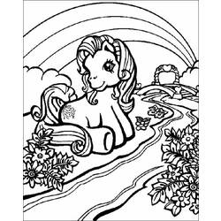 Раскраска: пони (Животные) #17903 - Бесплатные раскраски для печати