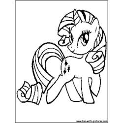 Раскраска: пони (Животные) #17908 - Бесплатные раскраски для печати