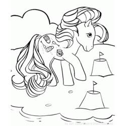 Раскраска: пони (Животные) #17918 - Бесплатные раскраски для печати