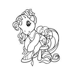 Раскраска: пони (Животные) #17924 - Бесплатные раскраски для печати
