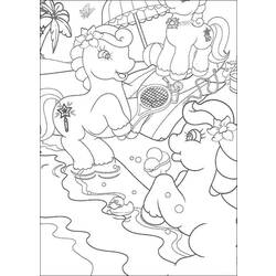 Раскраска: пони (Животные) #17983 - Бесплатные раскраски для печати
