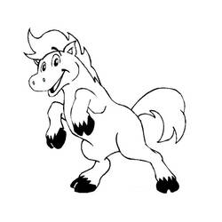 Раскраска: пони (Животные) #17984 - Бесплатные раскраски для печати