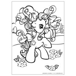 Раскраска: пони (Животные) #17999 - Бесплатные раскраски для печати