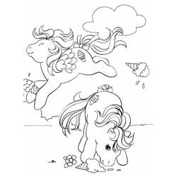 Раскраска: пони (Животные) #18007 - Бесплатные раскраски для печати