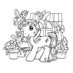 Раскраска: пони (Животные) #18010 - Раскраски для печати