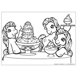 Раскраска: пони (Животные) #18012 - Бесплатные раскраски для печати