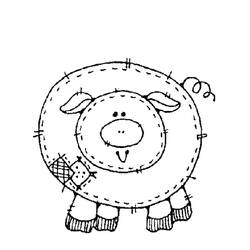 Раскраска: свинина (Животные) #17634 - Раскраски для печати