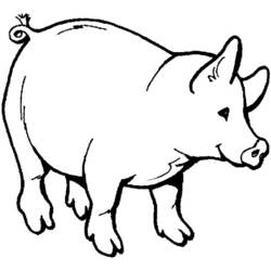 Раскраска: свинина (Животные) #17640 - Раскраски для печати