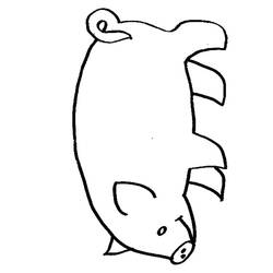 Раскраска: свинина (Животные) #17646 - Раскраски для печати