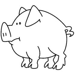 Раскраска: свинина (Животные) #17690 - Раскраски для печати