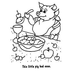 Раскраска: свинина (Животные) #17789 - Раскраски для печати