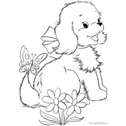Раскраска: щенок (Животные) #2911 - Раскраски для печати