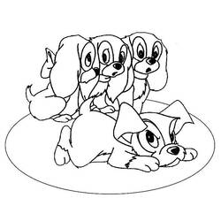 Раскраска: щенок (Животные) #2919 - Раскраски для печати