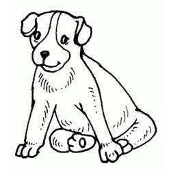 Раскраска: щенок (Животные) #2938 - Бесплатные раскраски для печати