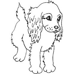 Раскраска: щенок (Животные) #2944 - Бесплатные раскраски для печати