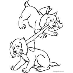 Раскраска: щенок (Животные) #3020 - Бесплатные раскраски для печати