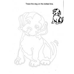 Раскраска: щенок (Животные) #3058 - Бесплатные раскраски для печати
