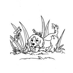Раскраска: щенок (Животные) #3082 - Бесплатные раскраски для печати