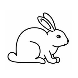 Раскраски: кролик - Раскраски для печати