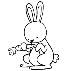 Раскраска: кролик (Животные) #9508 - Бесплатные раскраски для печати
