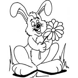 Раскраска: кролик (Животные) #9514 - Бесплатные раскраски для печати
