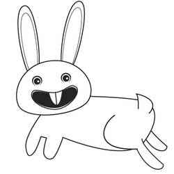 Раскраска: кролик (Животные) #9523 - Бесплатные раскраски для печати