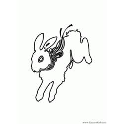 Раскраска: кролик (Животные) #9550 - Бесплатные раскраски для печати
