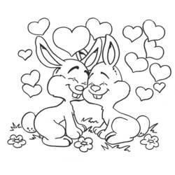 Раскраска: кролик (Животные) #9551 - Раскраски для печати