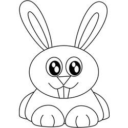 Раскраска: кролик (Животные) #9563 - Раскраски для печати