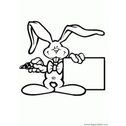 Раскраска: кролик (Животные) #9572 - Бесплатные раскраски для печати