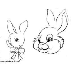 Раскраска: кролик (Животные) #9595 - Бесплатные раскраски для печати