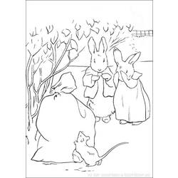Раскраска: кролик (Животные) #9605 - Бесплатные раскраски для печати