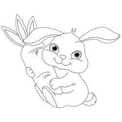 Раскраска: кролик (Животные) #9613 - Раскраски для печати