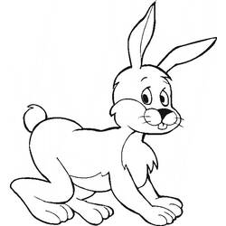 Раскраска: кролик (Животные) #9615 - Бесплатные раскраски для печати
