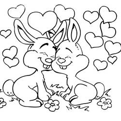 Раскраска: кролик (Животные) #9617 - Бесплатные раскраски для печати