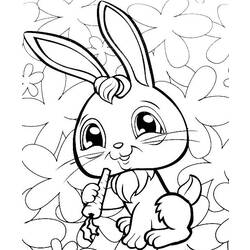 Раскраска: кролик (Животные) #9618 - Раскраски для печати