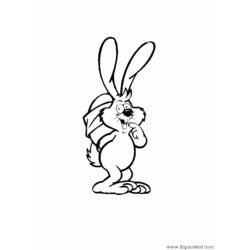 Раскраска: кролик (Животные) #9628 - Бесплатные раскраски для печати