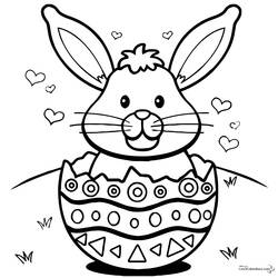Раскраска: кролик (Животные) #9630 - Раскраски для печати